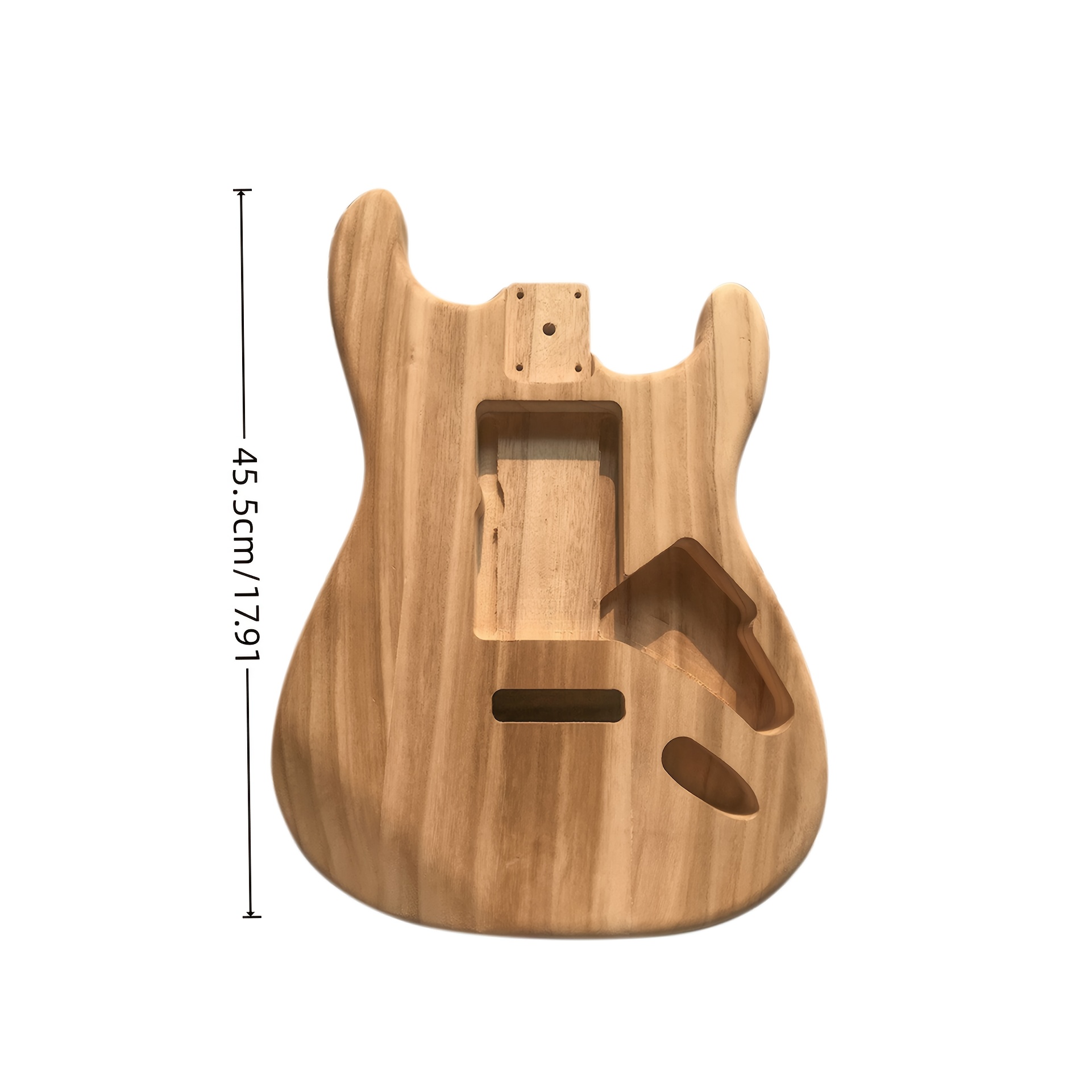 Unfinished Maple Strat-Style Guitar Body - Image 3