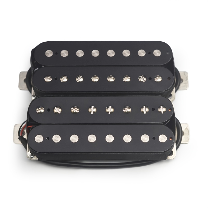 1pc Alnico 5 Humbucker Electric Guitar Pickup - 8-String, N-10K/B-15K Coil Splitting, Metal Construction, Uncharged Power Mode, Black, High-Quality Sound for All String Instruments, Guitar Pickup, Allstring Instrument, Sleek Metallic Finish, Durable Construction - Image 7