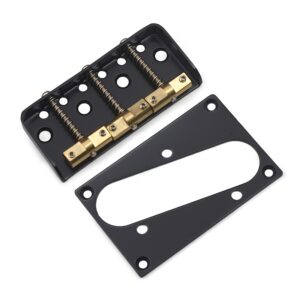 [Short Guitar Bridge with Cutaway] Pickup For TL Guitar With Short Guitar Bridge, Separate Border, Outer Dimensions (77X50mm) Inner Dimensions (73.5×21.5mm), Double-loaded Guitar Bridge, With Cutaway Side Panel And Compensated Brass Saddle