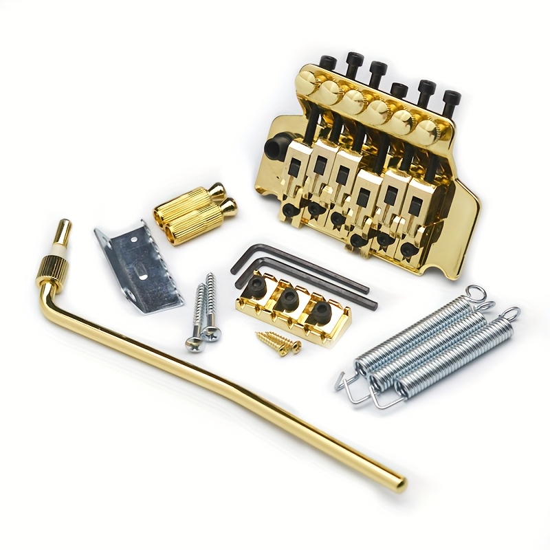 Electric Guitar Tremolo Bridge Double Locking Systyem Black/Silvery/Golden