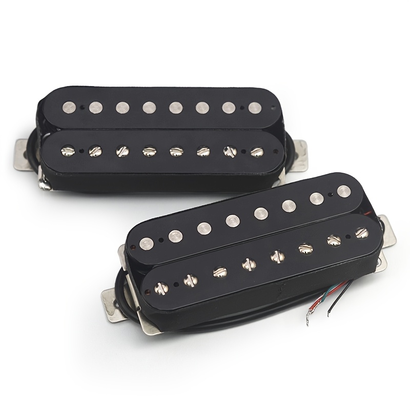 1pc Alnico 5 Humbucker Electric Guitar Pickup - 8-String, N-10K/B-15K Coil Splitting, Metal Construction, Uncharged Power Mode, Black, High-Quality Sound for All String Instruments, Guitar Pickup, Allstring Instrument, Sleek Metallic Finish, Durable Construction - Image 6