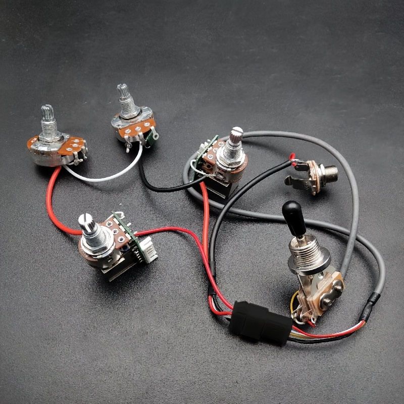 Epi Loaded Pre-wired Guitar Wiring Harness 2T2V with Coil Split Prewired Kits for LP SG DOT - Black, 2-Tone Design, High-Quality Connectors, Easy Installation, Compatible with Electric Guitars, Guitar Wiring Harness, Dot Style, Durable Construction, Guitar Hardware, Guitar Wiring Kit, Guitar Setup, Professional Setup, Sleek Design, Reliable Connectors, Precision Wiring, Tone Control Kit, Electric Guitar Jack Plate, Telecaster Guitar Part, Electric Guitar Part