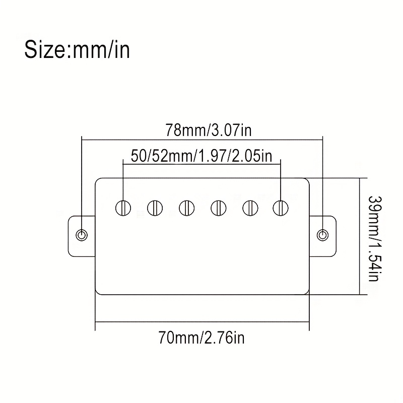 2pcs of Aluminum-Nickel-Cobalt 5 Spring Dual-Coil Guitar Pickups with 4 Coil Wire, 7. 5K/15K Coil Split Aluminum-Nickel-Cobalt V LP Pickups., Guitar Replacement Pickups, Highoutput Pickups, Split Coil System, Highquality Coils, Durable Pickups - Image 7