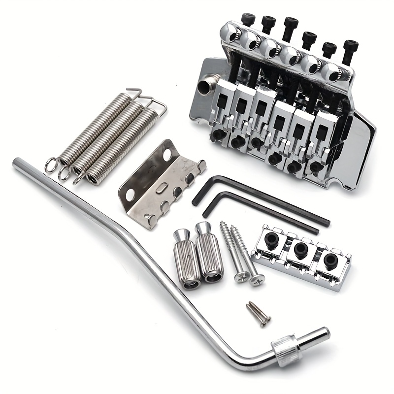 Electric Guitar Tremolo Bridge Double Locking Systyem Black/Silvery/Golden - Image 3