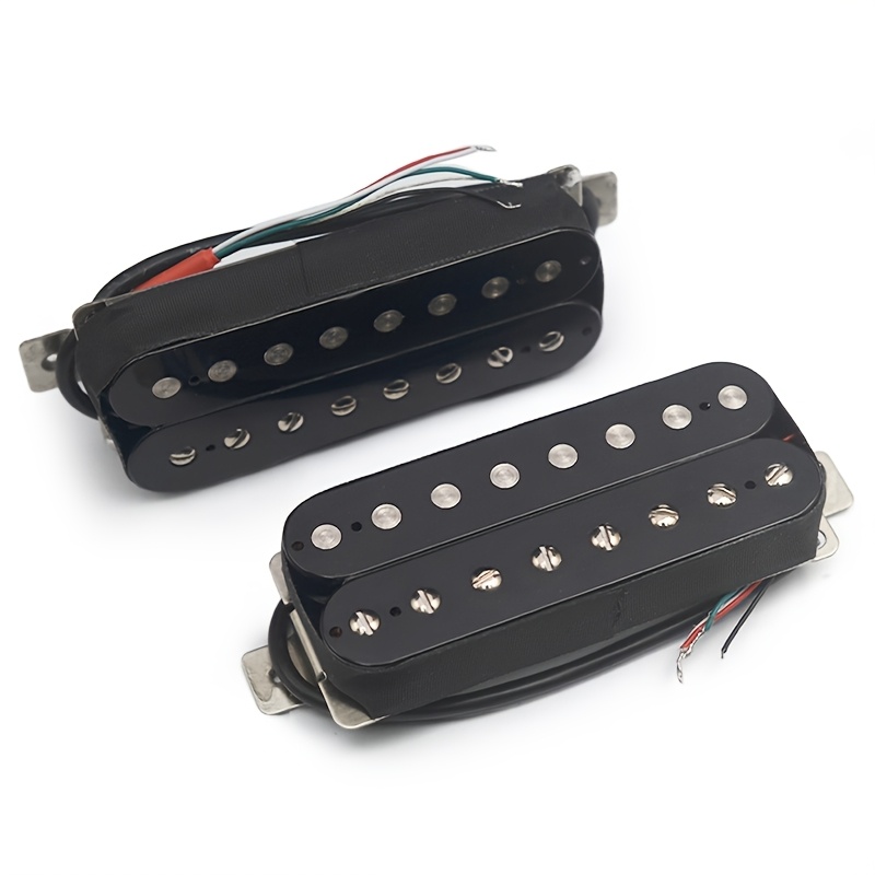 1pc Alnico 5 Humbucker Electric Guitar Pickup - 8-String, N-10K/B-15K Coil Splitting, Metal Construction, Uncharged Power Mode, Black, High-Quality Sound for All String Instruments, Guitar Pickup, Allstring Instrument, Sleek Metallic Finish, Durable Construction - Image 8