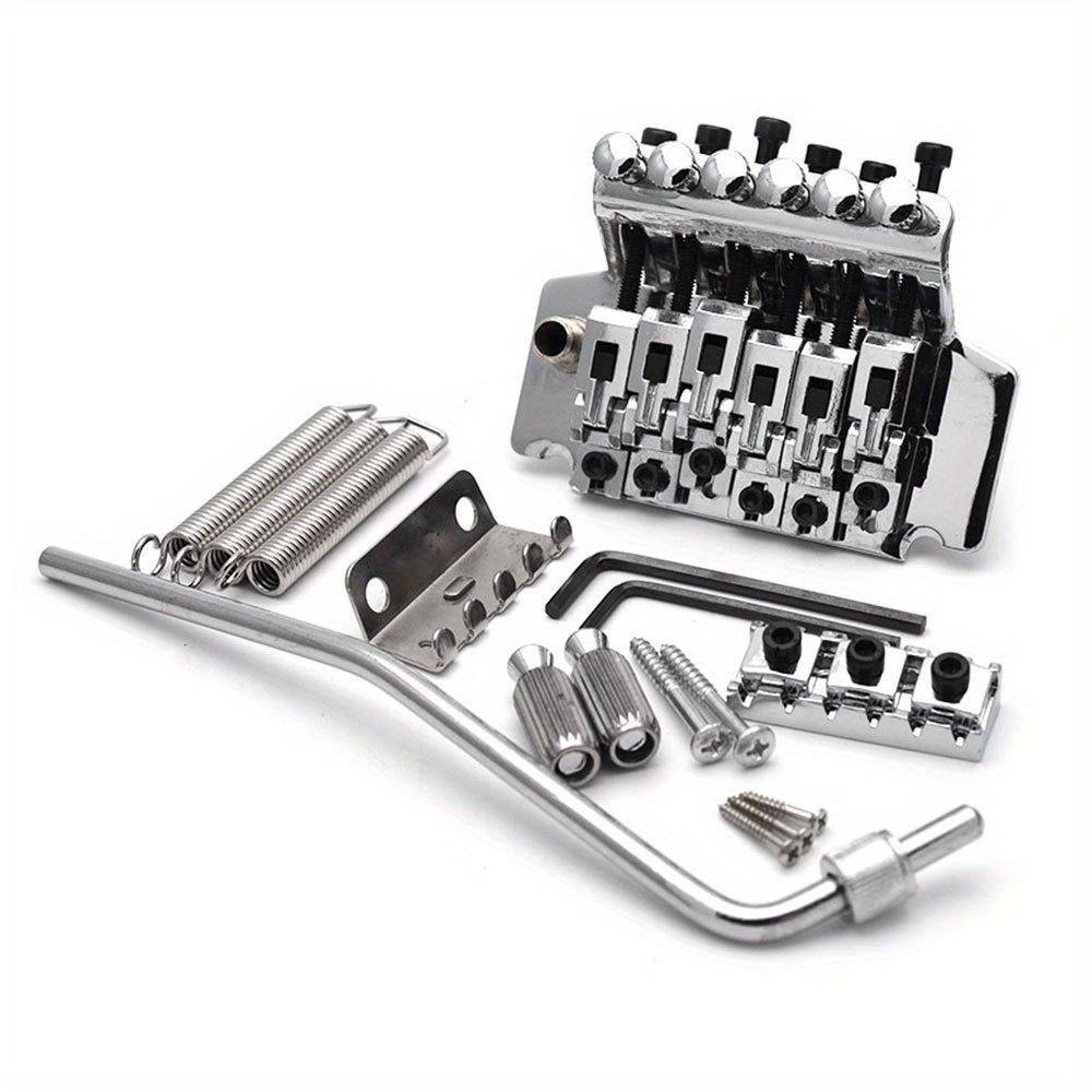Guitar Double Locking Tremolo System Bridge with Bar Double Locking Electric Guitar Replacement Parts - Image 9