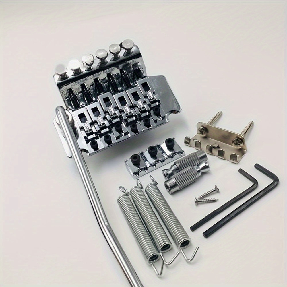 Guitar Double Locking Tremolo System Bridge with Bar Double Locking Electric Guitar Replacement Parts - Image 4