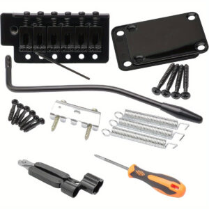 [Locking Tremolo Guitar Bridge] Double Locking Tremolo Bridge Bar Kit | 6 String Electric Guitar Bridge for Guitar Replacement
