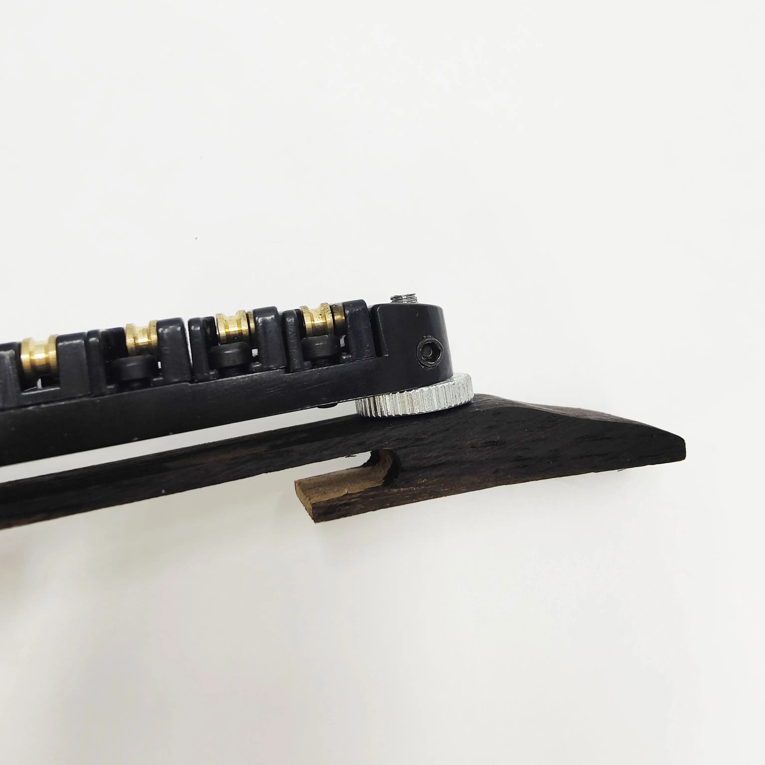 Premium Rosewood Jazz Bridge Set Jazz Electric Guitar Ball Bridge Rosewood Base Bridge Adjustable Traditional Saddle Golden and Silvery Black, Instrument Repair Parts, Guitar Bridge Replacement, Elegant Guitar Accessory, Classic Guitar Hardware, Handfinished Hardware, Highquality Saddle, Replacement Guitar Parts, Jazz Musicians, Guitar Technicians - Image 5