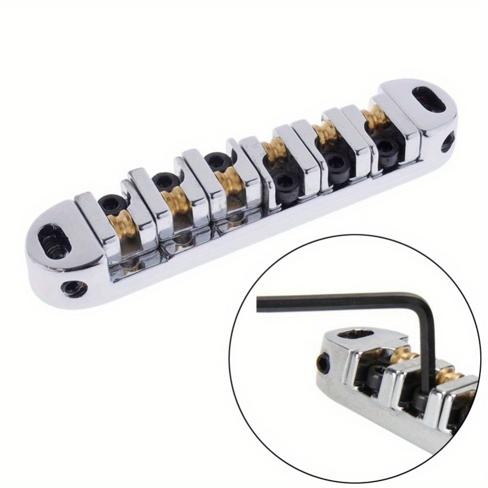 1 Set (U+L) Tune-O-Matic Bridge LP SG Electric Guitar Bridge String Board Bridge Rolling Ball Roller Les Paul Bridge - Image 6