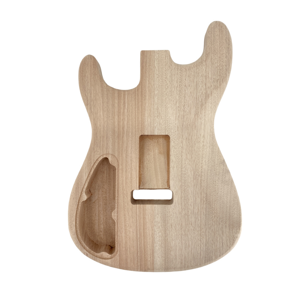Electric Guitar Body for ST style Guitar Accessory DIY Guitar Body Unfinished Mahogany, Guitar Repair Part, Instrument Customization, Vintage Electric Guitar, Standard Guitar Shape, Unfinished Wood, Durable Mahogany, Replacement Guitar, Musicians Diy - Image 3