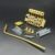 1 Set Electric Guitar Tremolo Bridge Double Locking System Double Swing Bridge, Black/Silvery/Golden