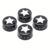 2/3/4pcs Acrylic Inlaid Star Guitar Knobs Bass Knobs Speed Control Knobs Black 18-spline Pots Cap Push-in Volume Tone Control Knobs
