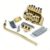 Electric Guitar Tremolo Bridge Double Locking Systyem Black/Silvery/Golden
