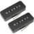 Pro P90MHA Alnico 5 High Output P90 Soapbar Single Coil Pickup Set – Electric Guitar Neck & Bridge Pickups with Screws & Springs, Passive/Active Compatible, Durable Alnico Magnets for Enhanced Sound & Stability (Black) – Ideal for, Blues, Jazz