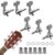6pcs Guitar Machine Heads Knobs, 3 Left + 3 Right String Tuning Pegs, Precision Machine Head Tuners, for Electric and Acoustic Guitar, Musical Instrument Parts, Guitar Maintenance, Precision Tuners, Durable Tuning Pegs, Highquality Metal, Tuning Keys